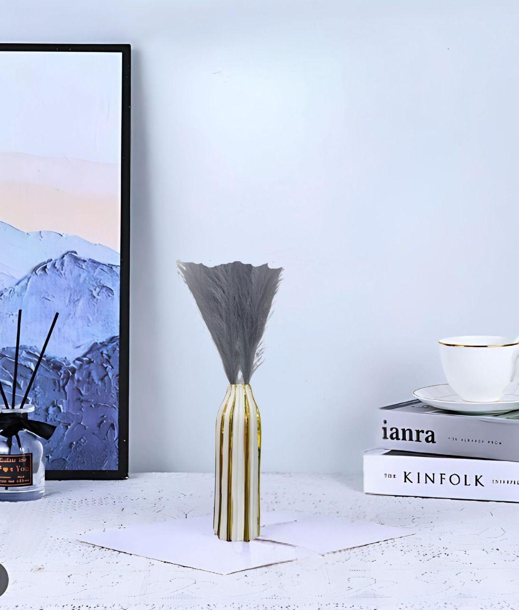 Florero Decorativo Rayas Moderno Versátil Hogar Jhn-7