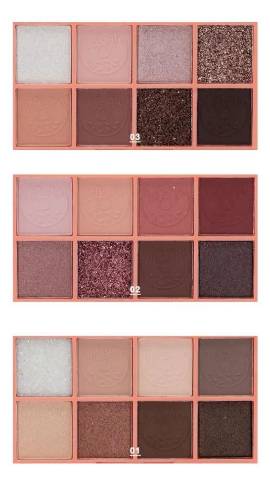 Set 2 Sombras Ojos Profesional Larga Duración Mate ALJ-1