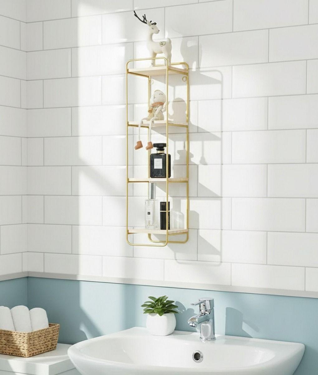 Estantería Pared Rectangular 3 Niveles Vertical Moderno Jhn-6