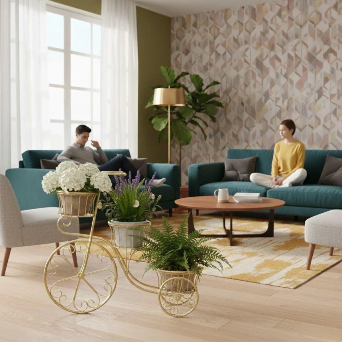 Porta Maceta Decorativo Triciclo Ornamental Vintage Jhn-5