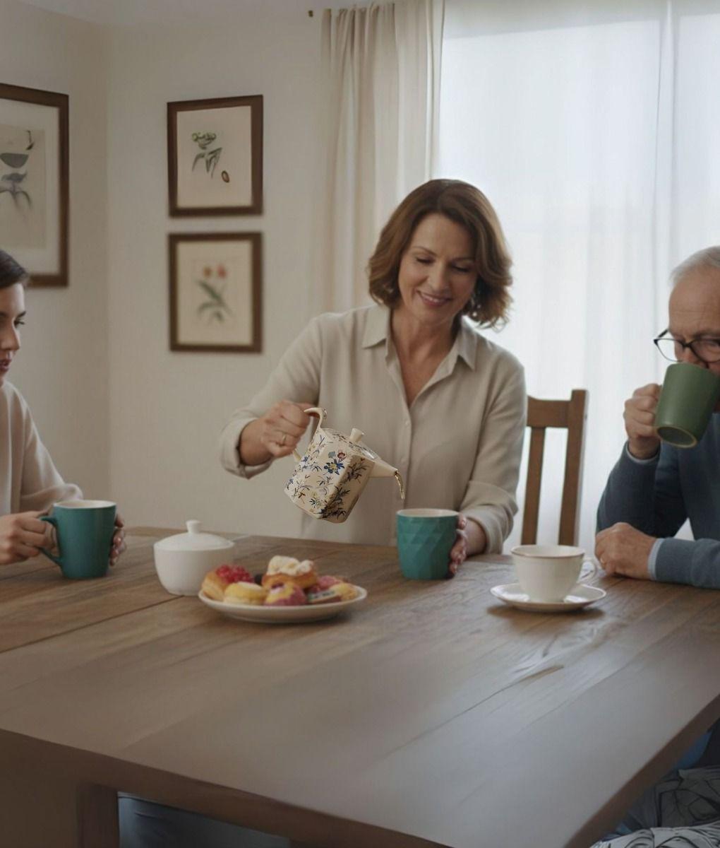 Tetera Elegante Diseño Geométrico Decoración Hogar Jhn-4