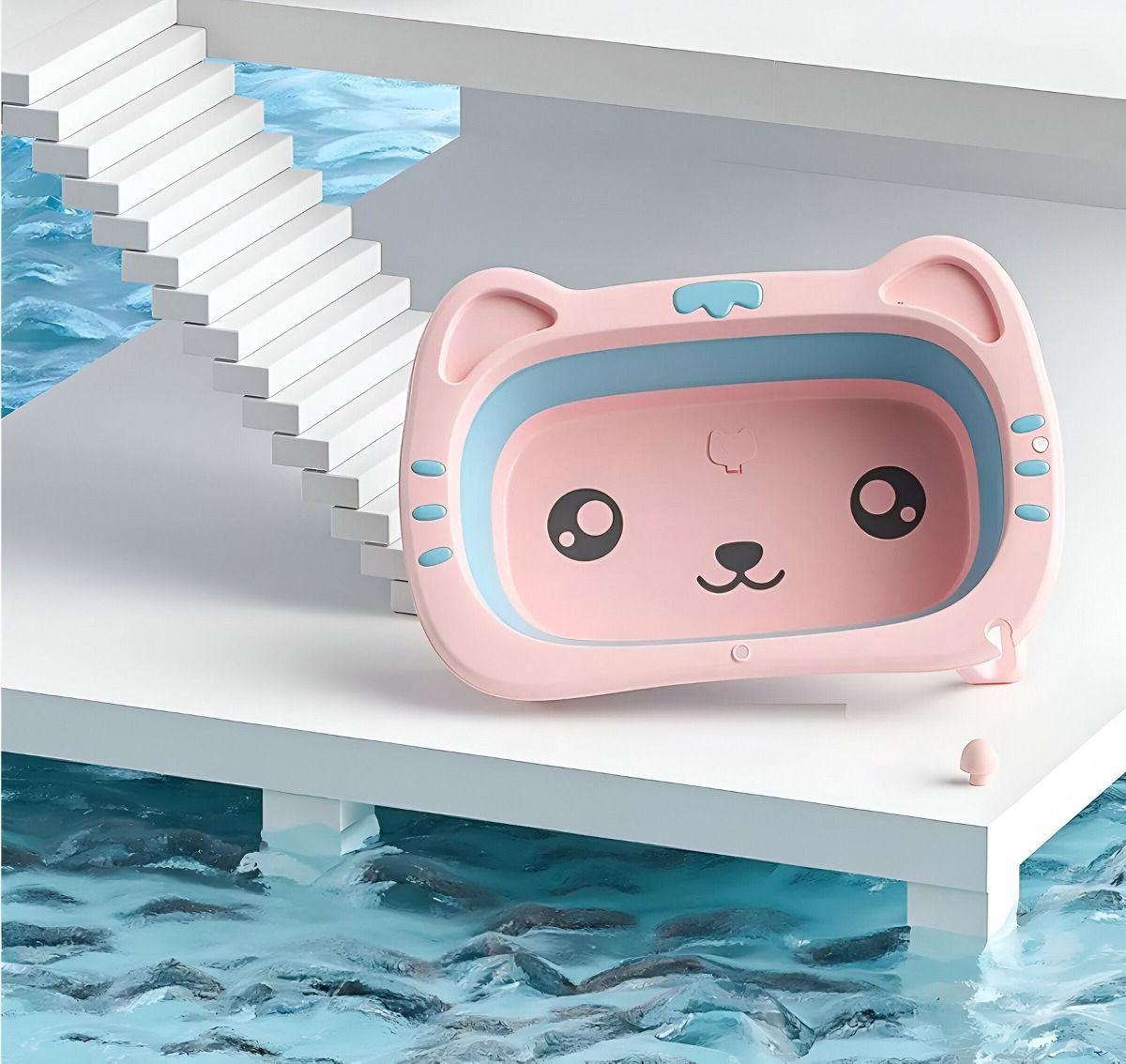 Bañera Retráctil Bebés Hidromasaje Plegable Infantil Jhn-8