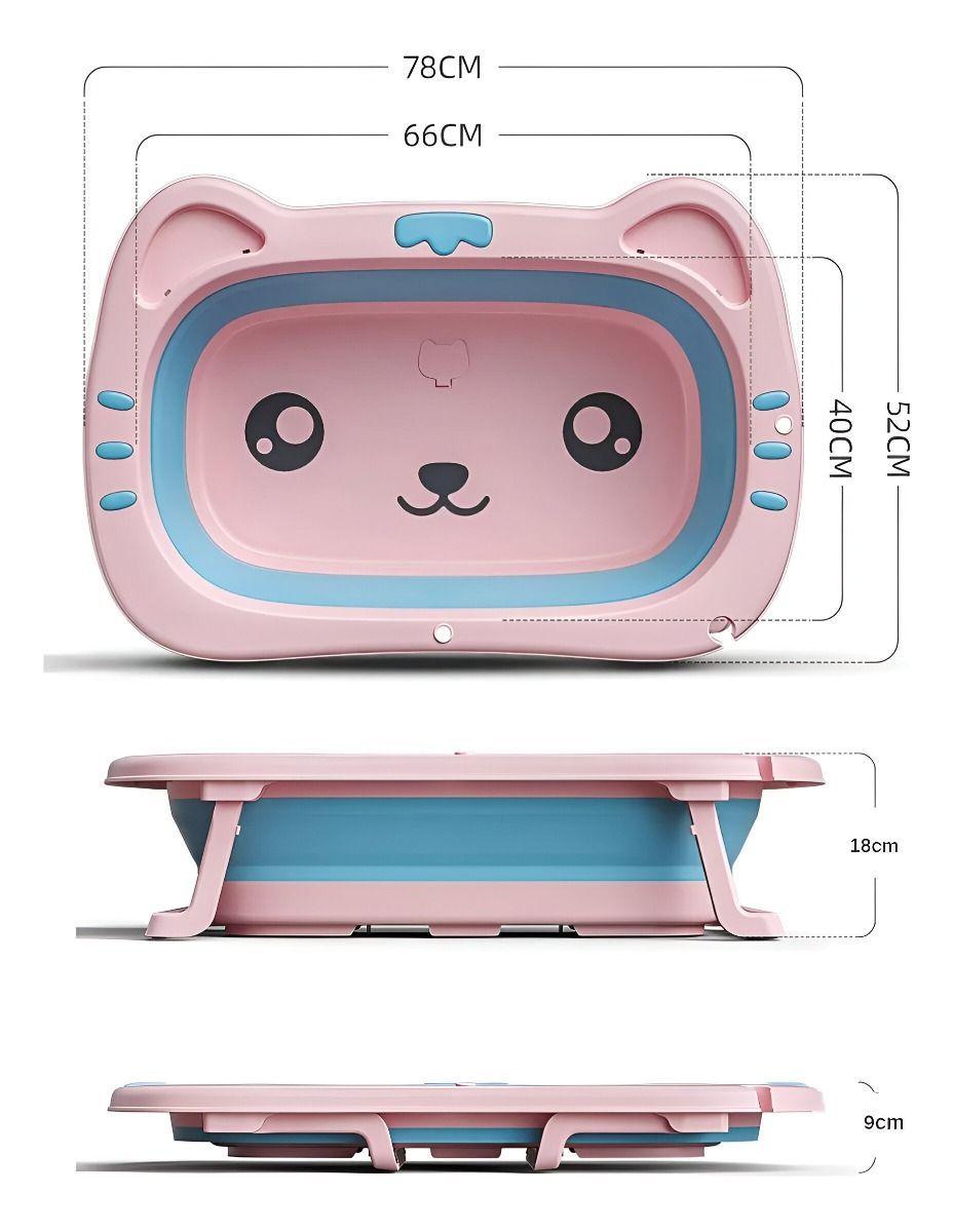 Bañera Retráctil Bebés Hidromasaje Plegable Infantil Jhn-9