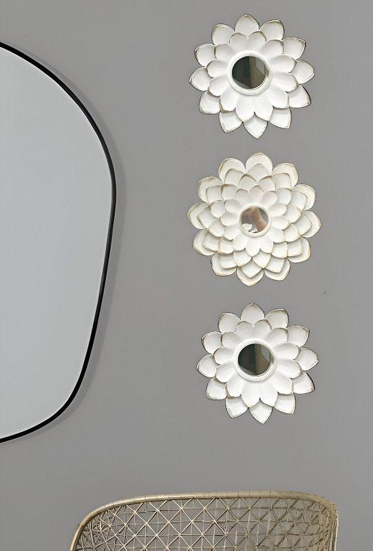 Espejo Decorativo Flor Bohemio Pared Sala Hogar Lau-8