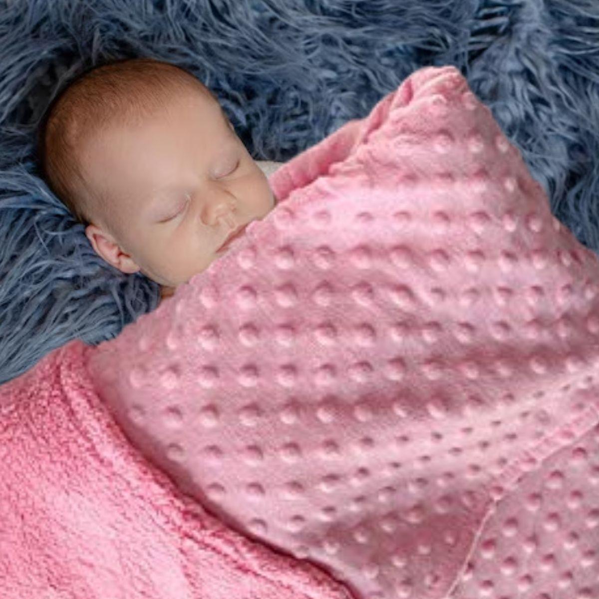 MANTA DE APEGO TERMICA FORRO POLAR CALIDA SUAVE BEBE LAU-5