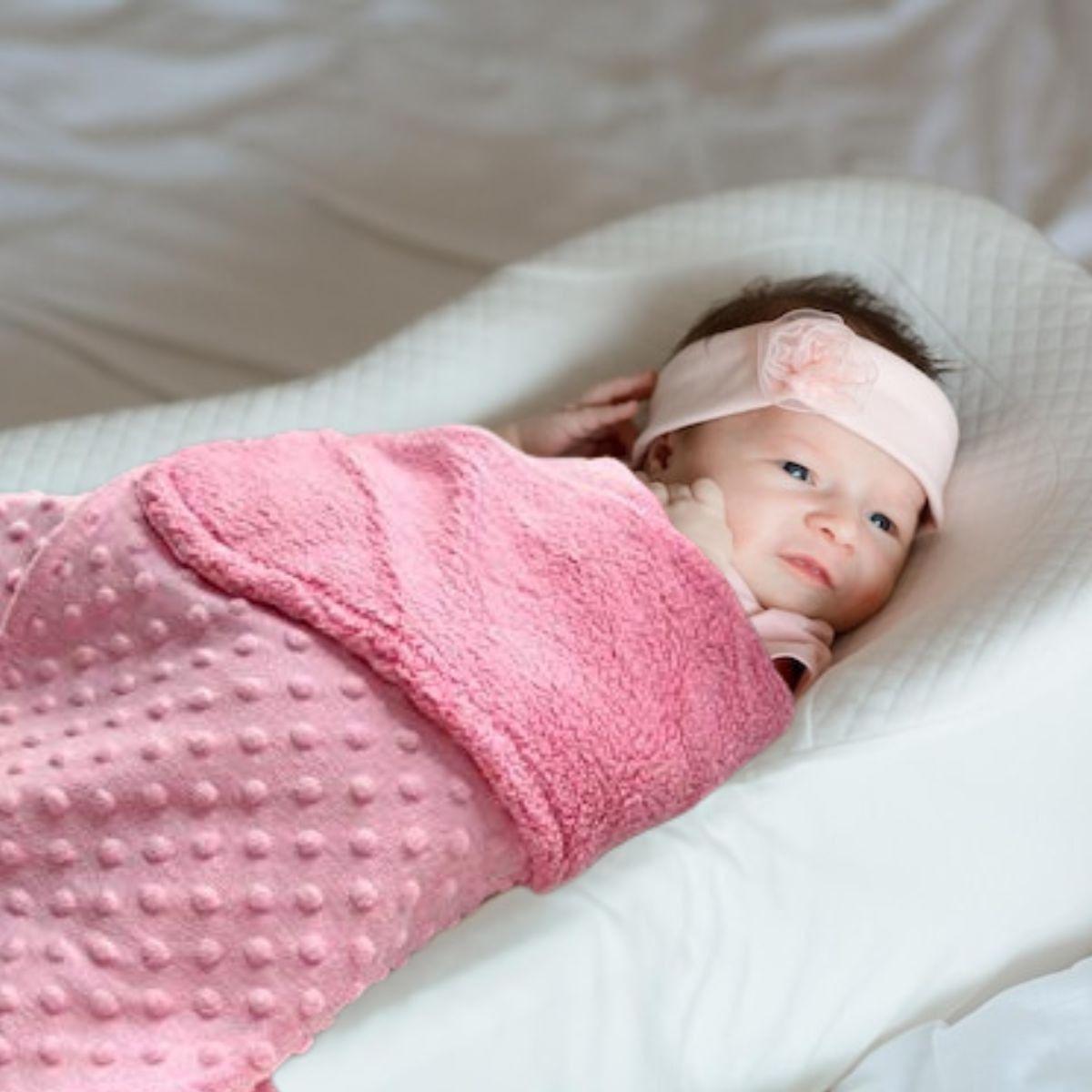 MANTA DE APEGO TERMICA FORRO POLAR CALIDA SUAVE BEBE LAU-7