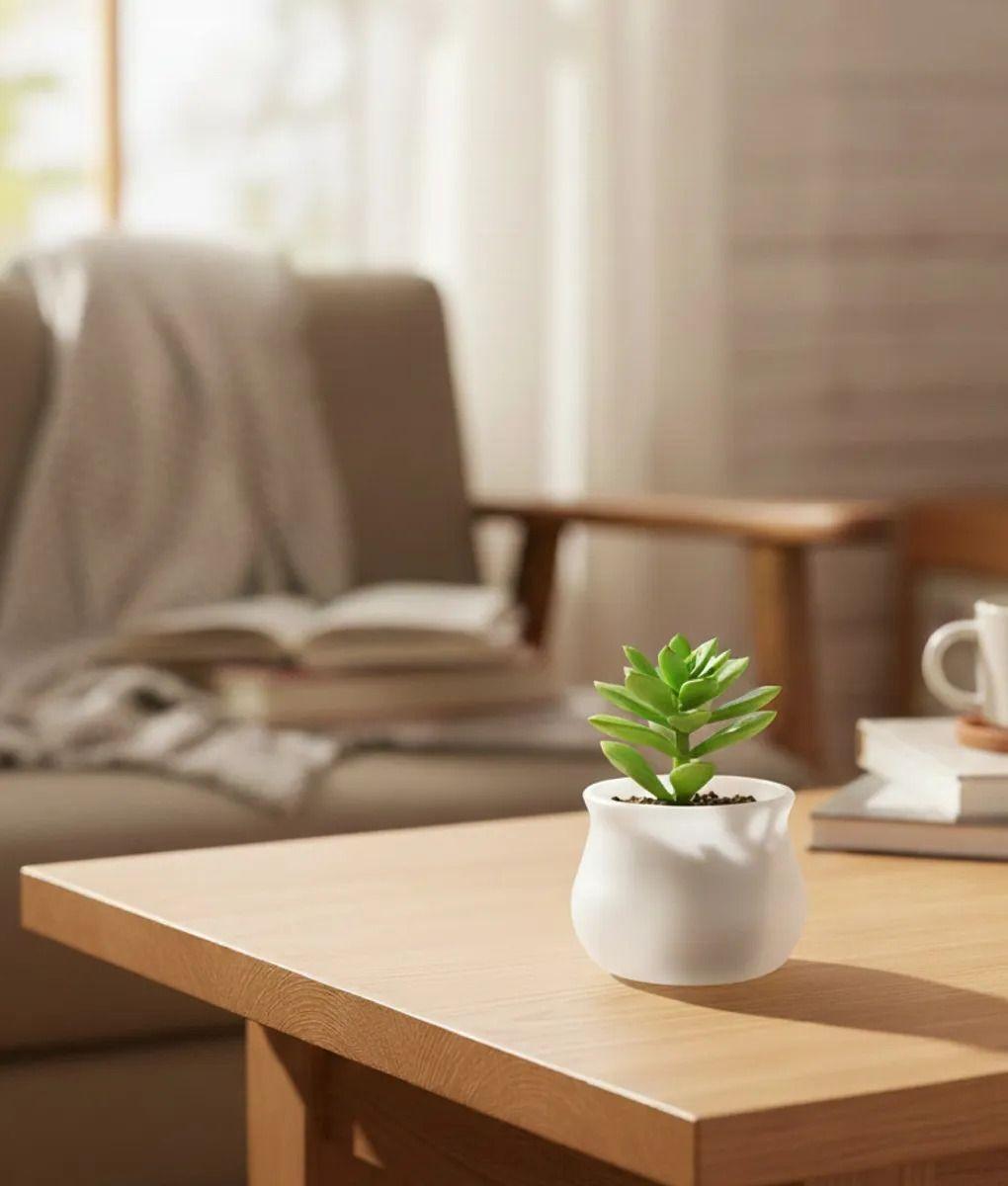 Set 7 Macetero Decorativo Moderno Diseño Curvo Versátil Jhn-6