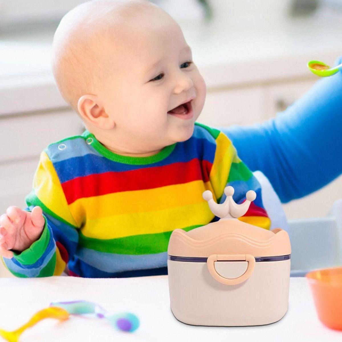 Set 3 Contenedor Formula Leche Portatiil Compacto Bebes Lau -9