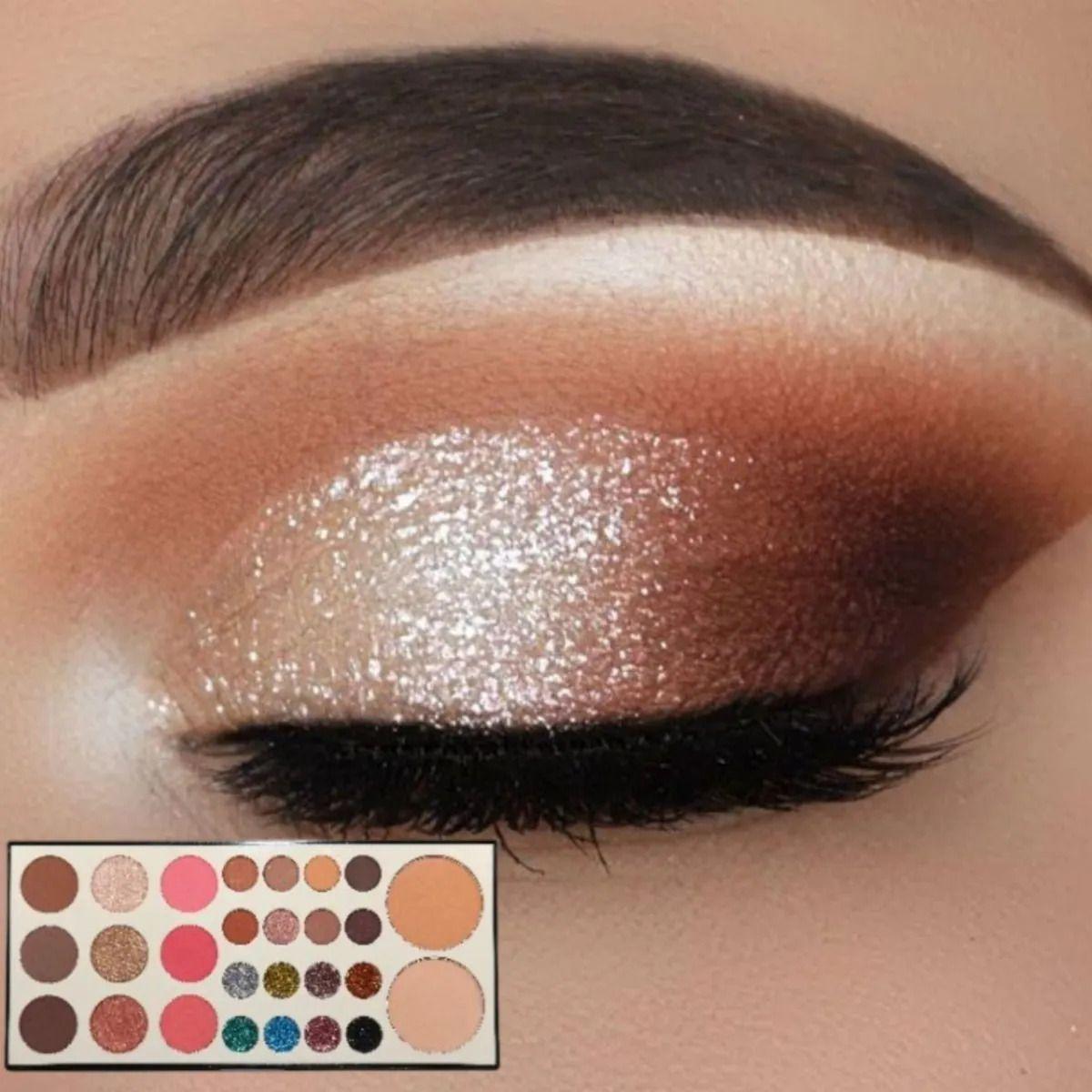 Paleta Maquillaje Ojos Rostro Sombras Iluminador Polvo ALJ-3