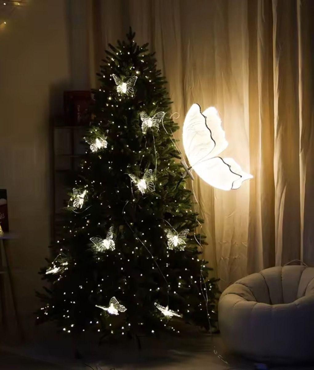 Lámpara Pie Decorativa Mariposa LED Fiesta Hogar Jhn-2