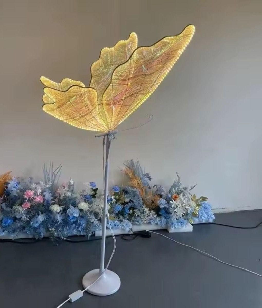 Lámpara Pie Decorativa Mariposa LED Fiesta Hogar Jhn-5