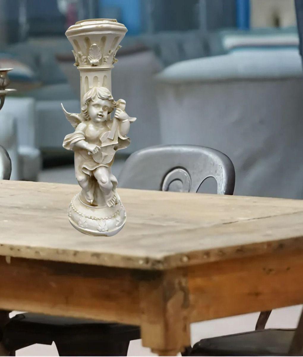 Portavelas Decorativo Querubín Estilo Romántico Vintage Jhn-6