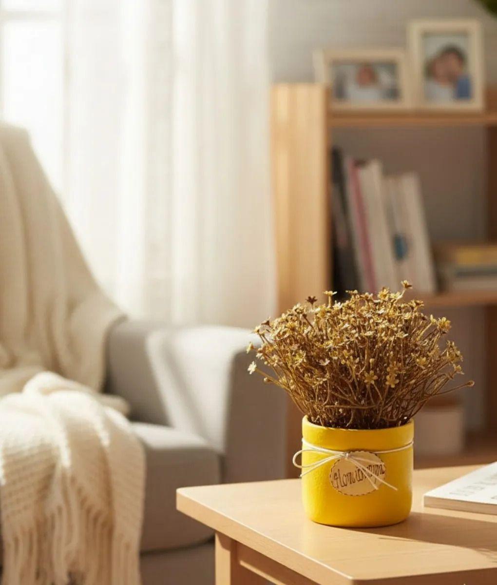 Planta Decorativa Artificial Adorno Estilo Rústico Jhn-5