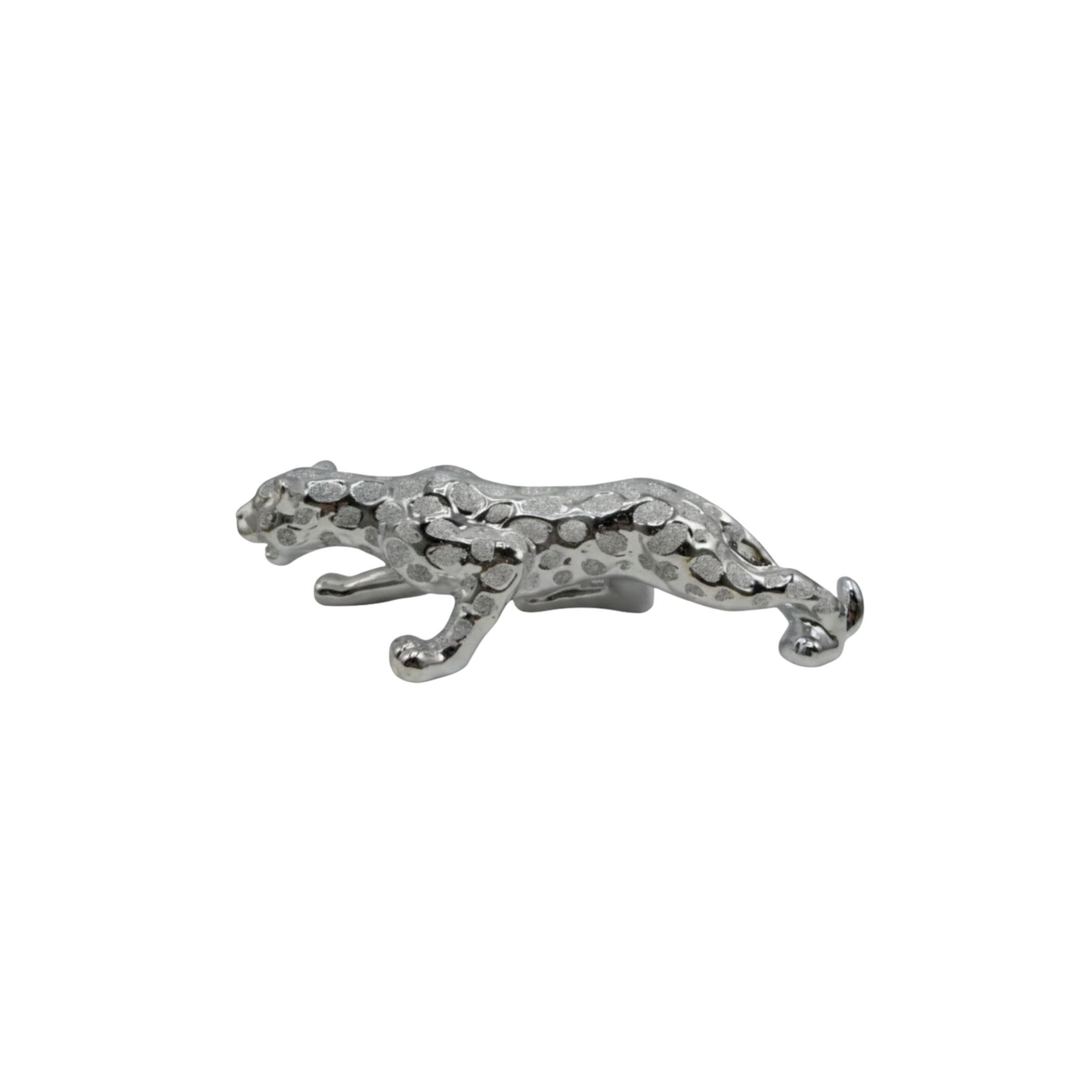 Figura Decorativa Jaguar Acecho Escultura Moderna Mesa ALJ-0