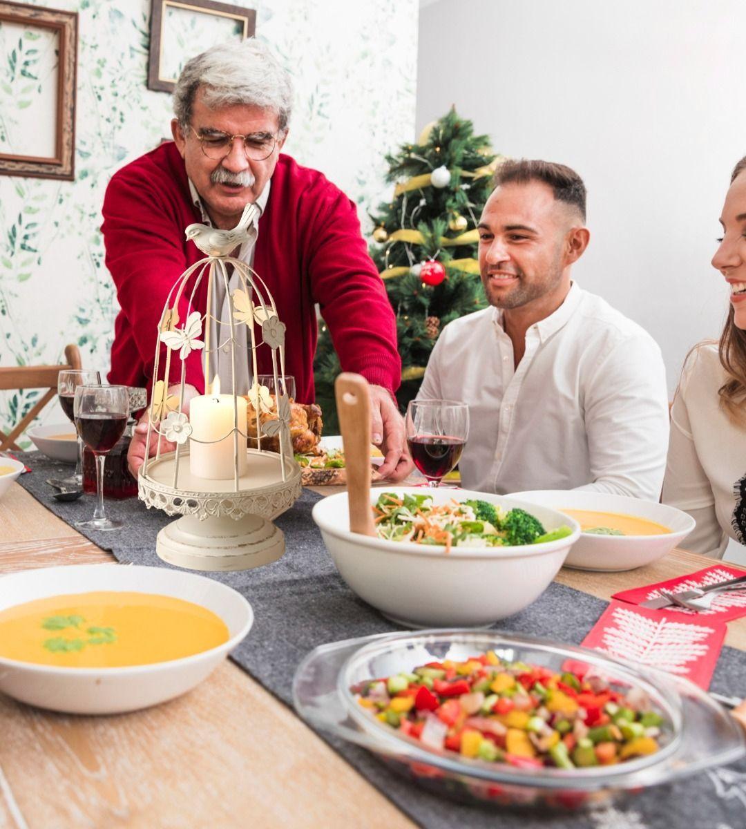 Portavelas Jaula Pájaros Decorativo Multifunción 36cm Jhn-4