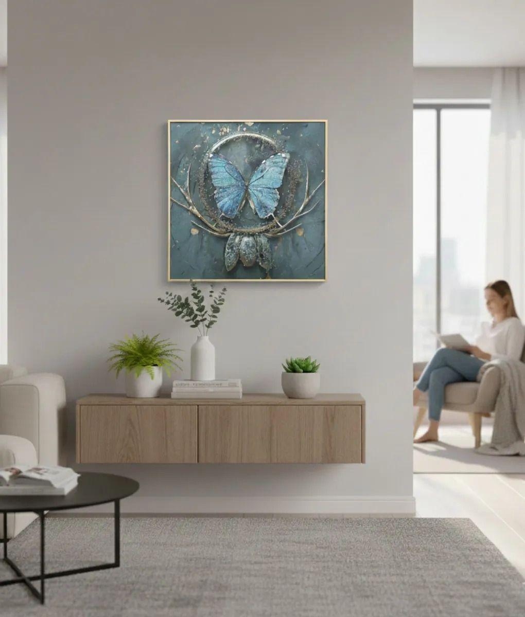 Cuadro Decorativo Pared Contemporáneo Mariposa Fantasía Jhn-2