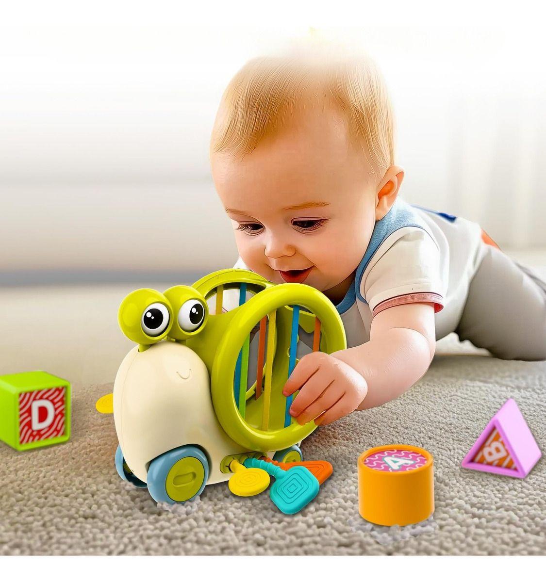 Juguete Caracol Bloque Letras Habilidad Motora Bebes Lau-2