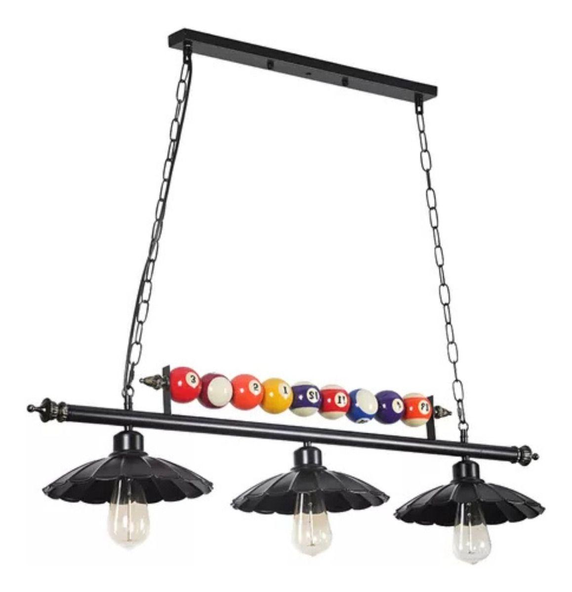 Lampara Colgante Billar LED Decorativa Restaurante Bar Lau-0