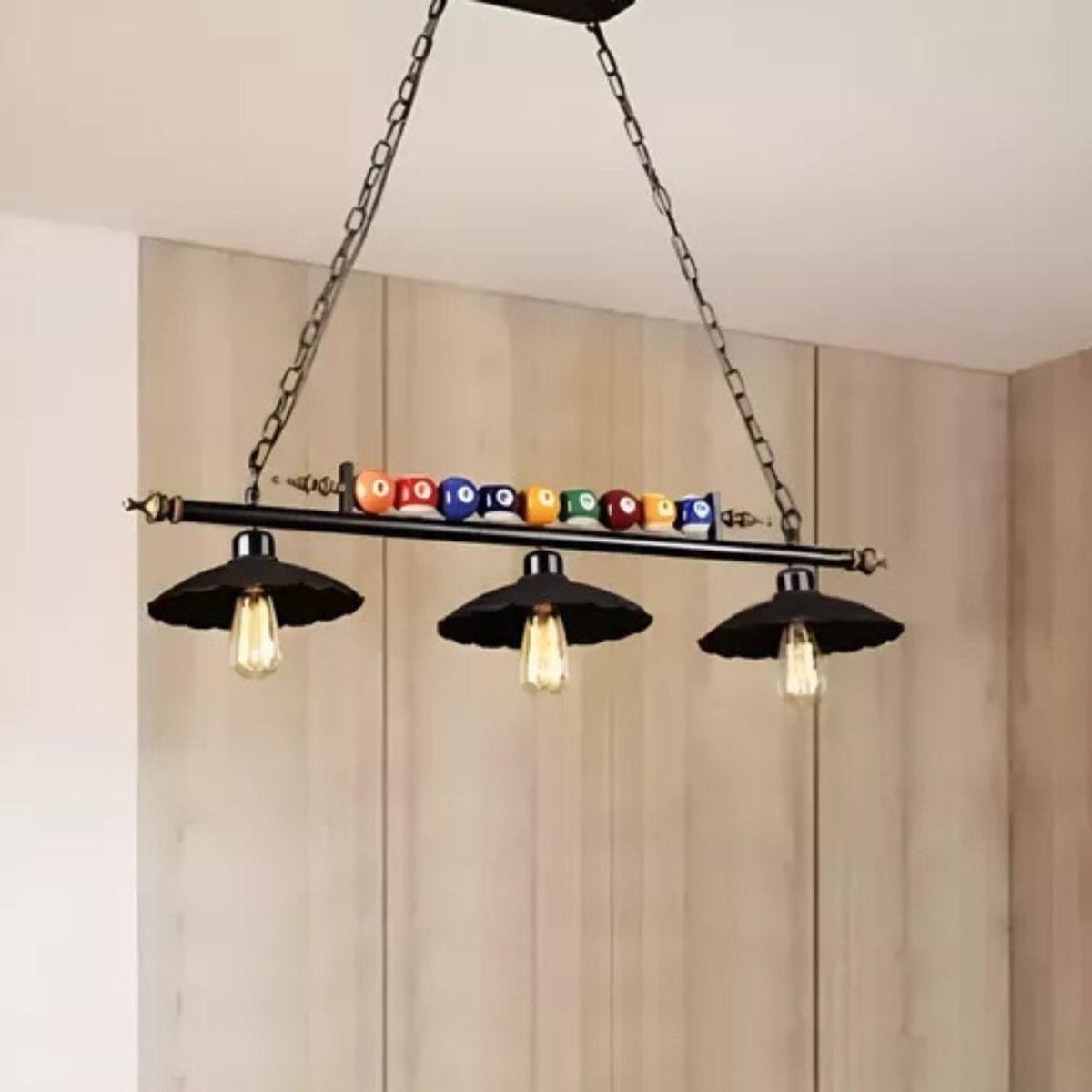 Lampara Colgante Billar LED Decorativa Restaurante Bar Lau-6