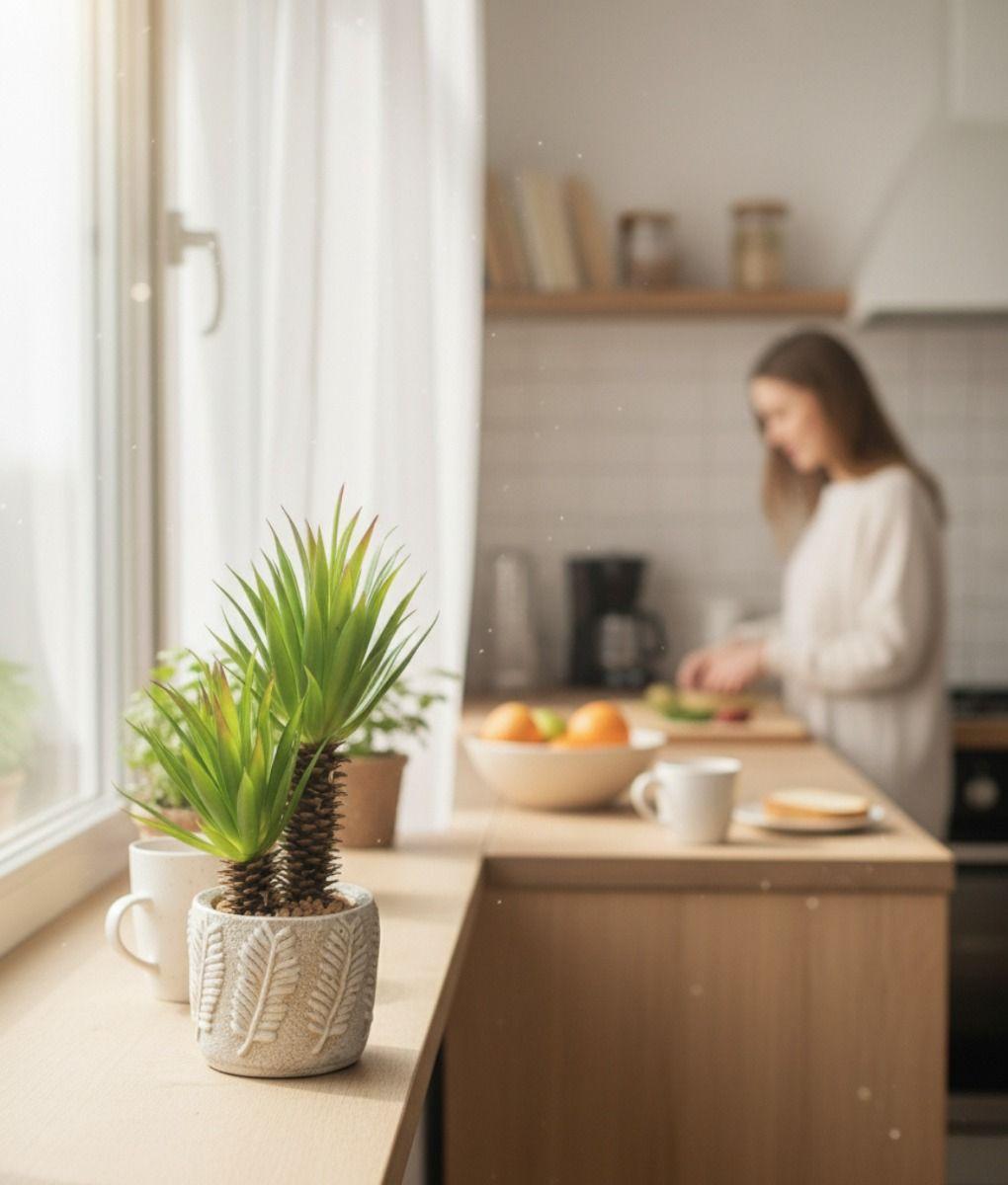 Planta Artificial Decorativa Adorno Hogar Macetero Jhn-2