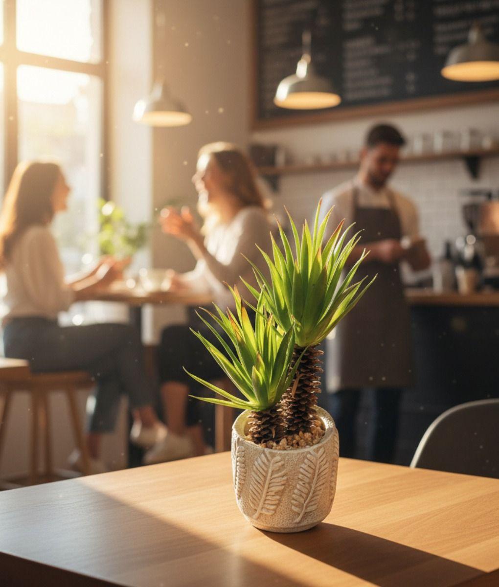 Planta Artificial Decorativa Adorno Hogar Macetero Jhn-5