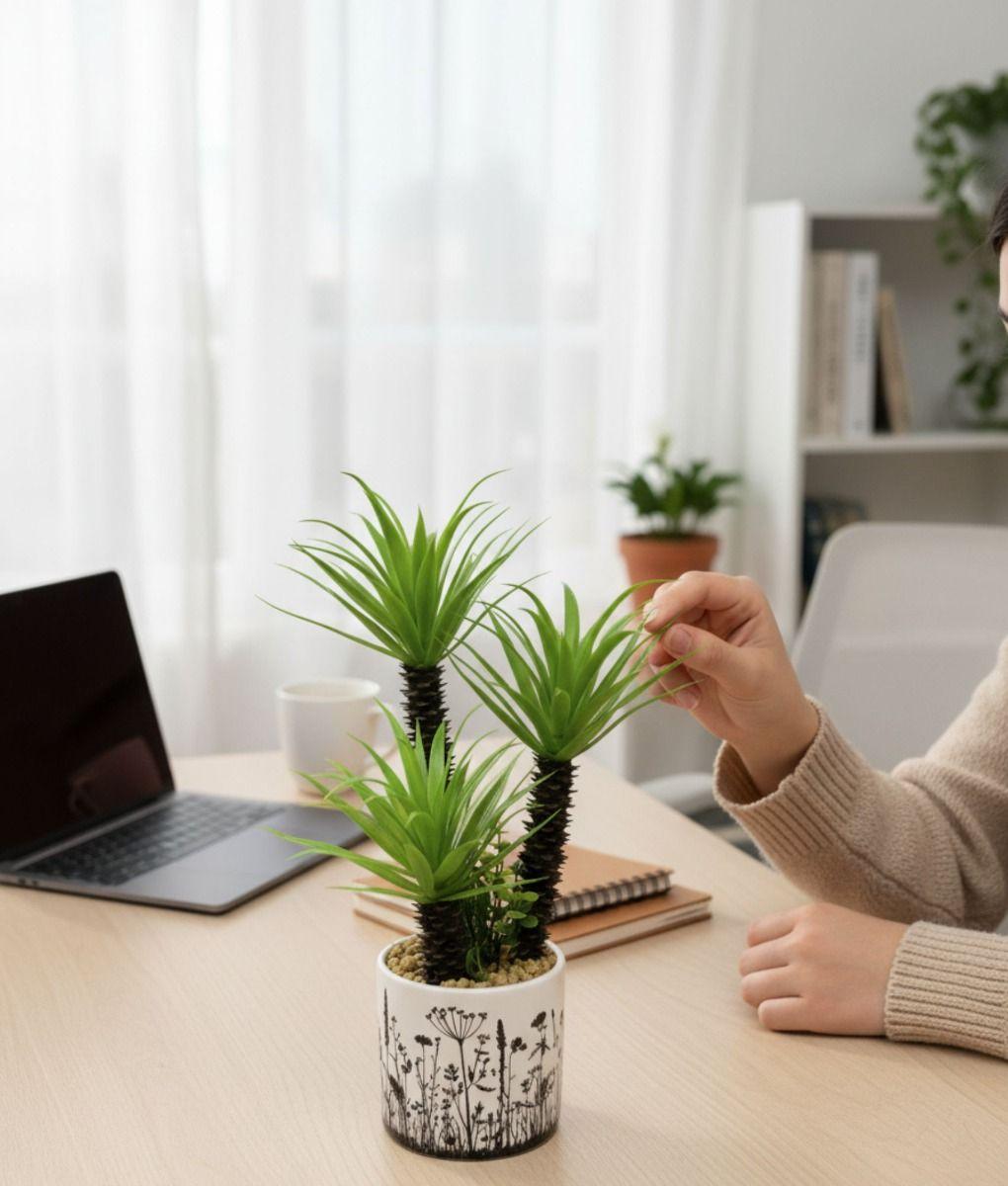 Planta Artificial Decorativa Adorno Hogar Moderno Jhn-3