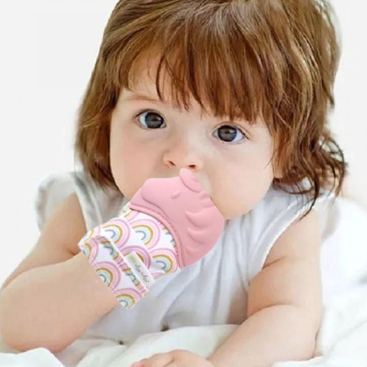 SET 3 MORDEDORES FORMA DE GUANTE RASCA ENCIAS BEBE LAU-8