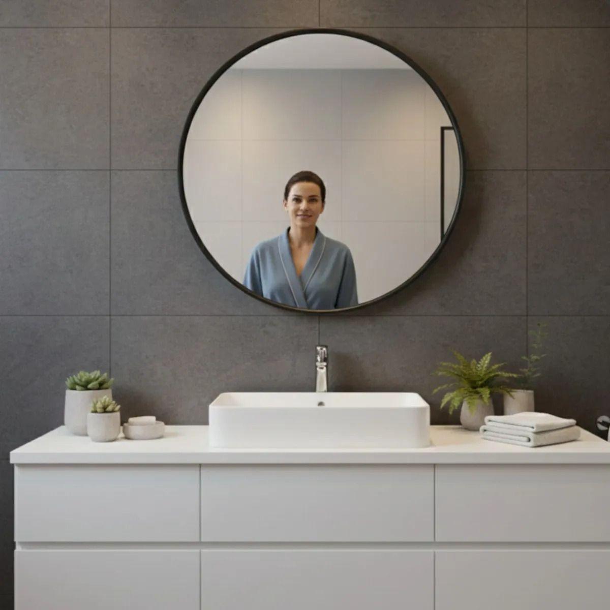 Espejo Pared Decorativo Redondo Diseño Minimalista Jhn-3