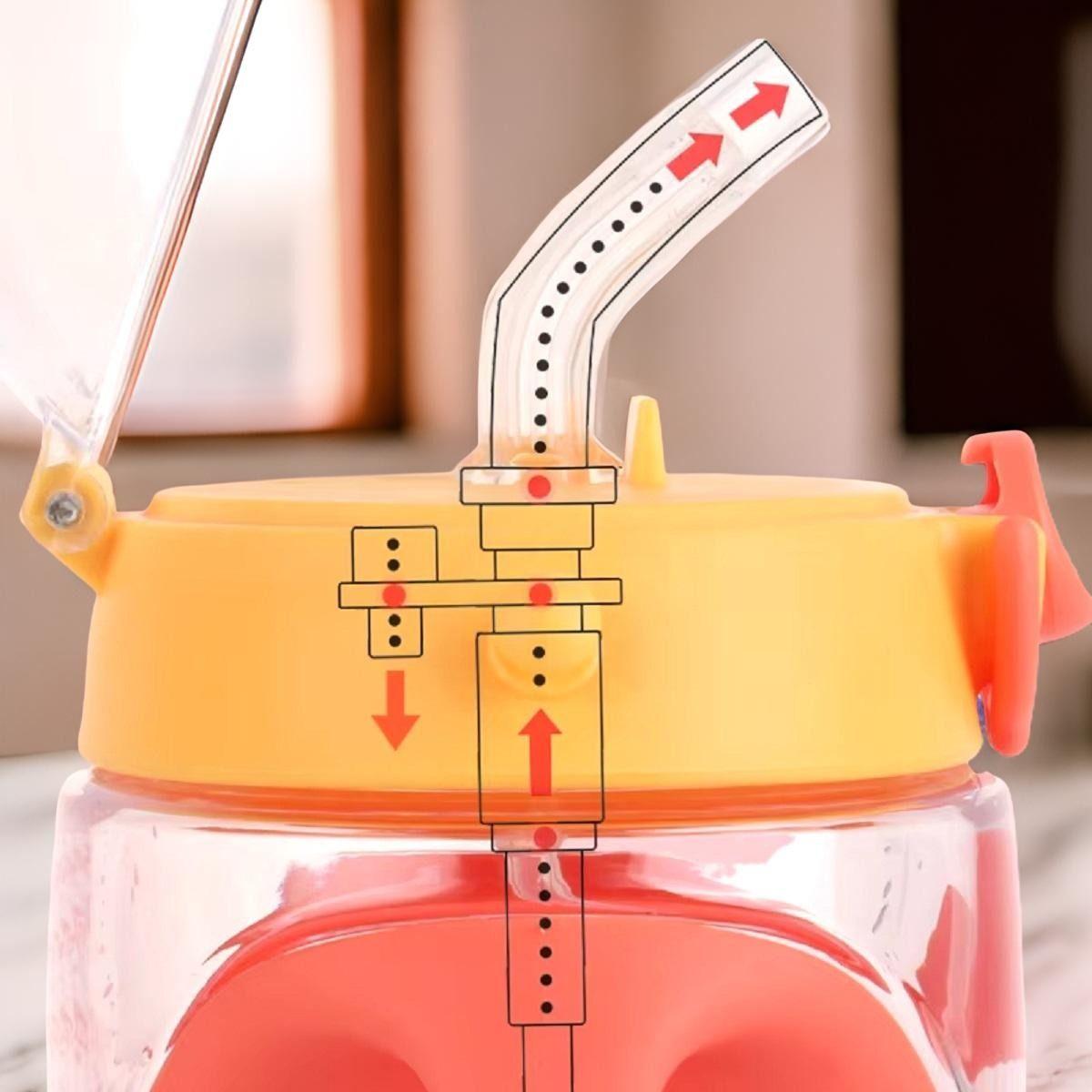 Set 2 Vasos Pajita Bombilla Silicona Niños Bebida Jugo Lau-7