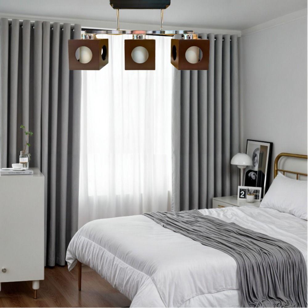 LÁMPARA DE TECHO Triple Vintage Madera Cuadrada 3 focos-7