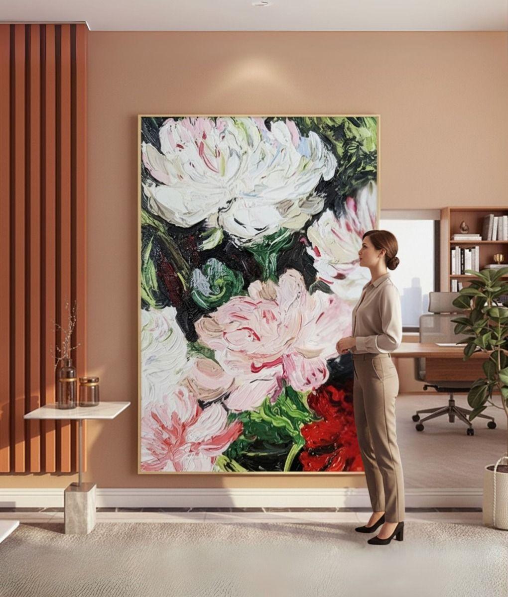 Cuadro Decorativo Arte Visual Floral Elegante Hogar Jhn-2