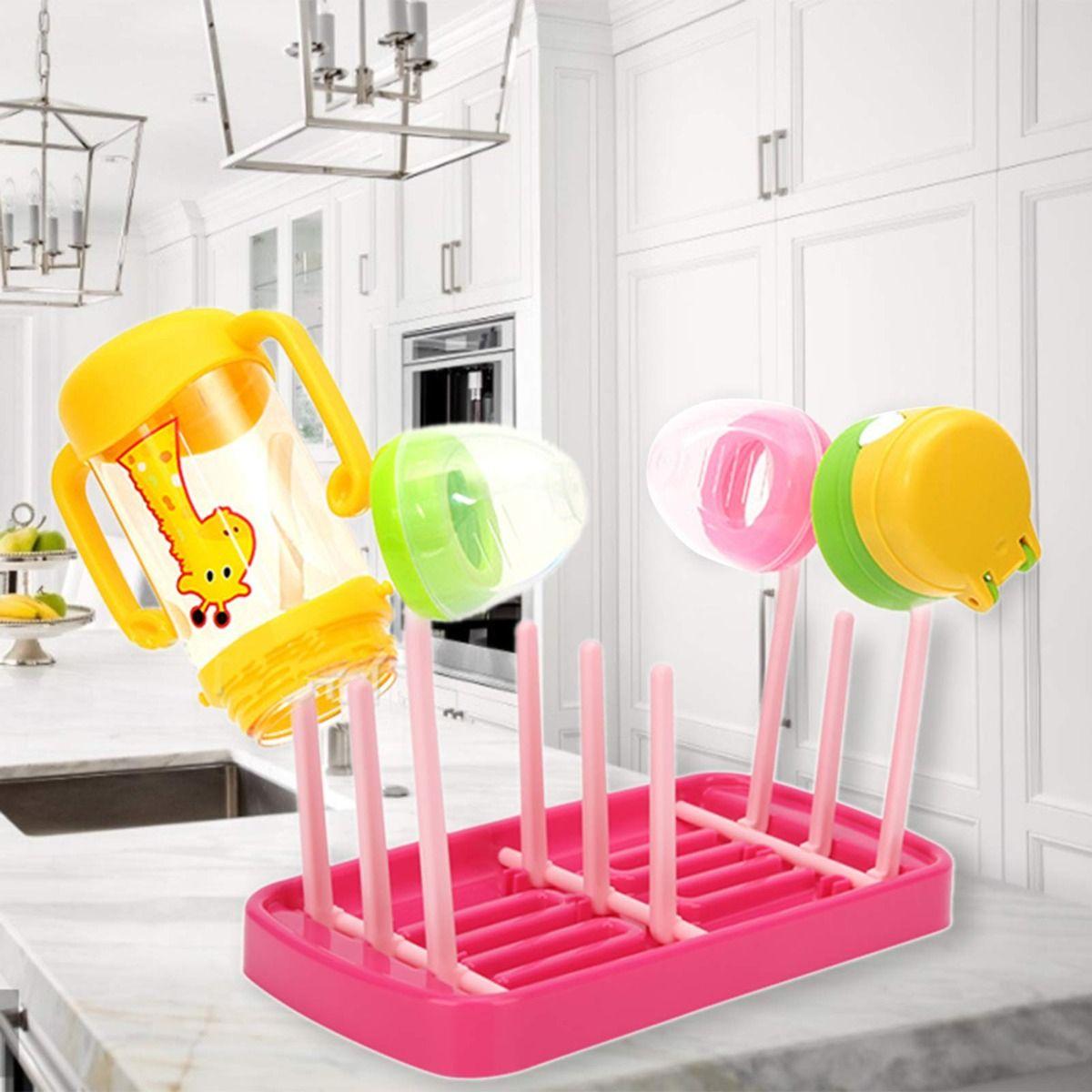 Set 5 Escurridor Mamadera Secador Biberon Practico Bebe Lau-7