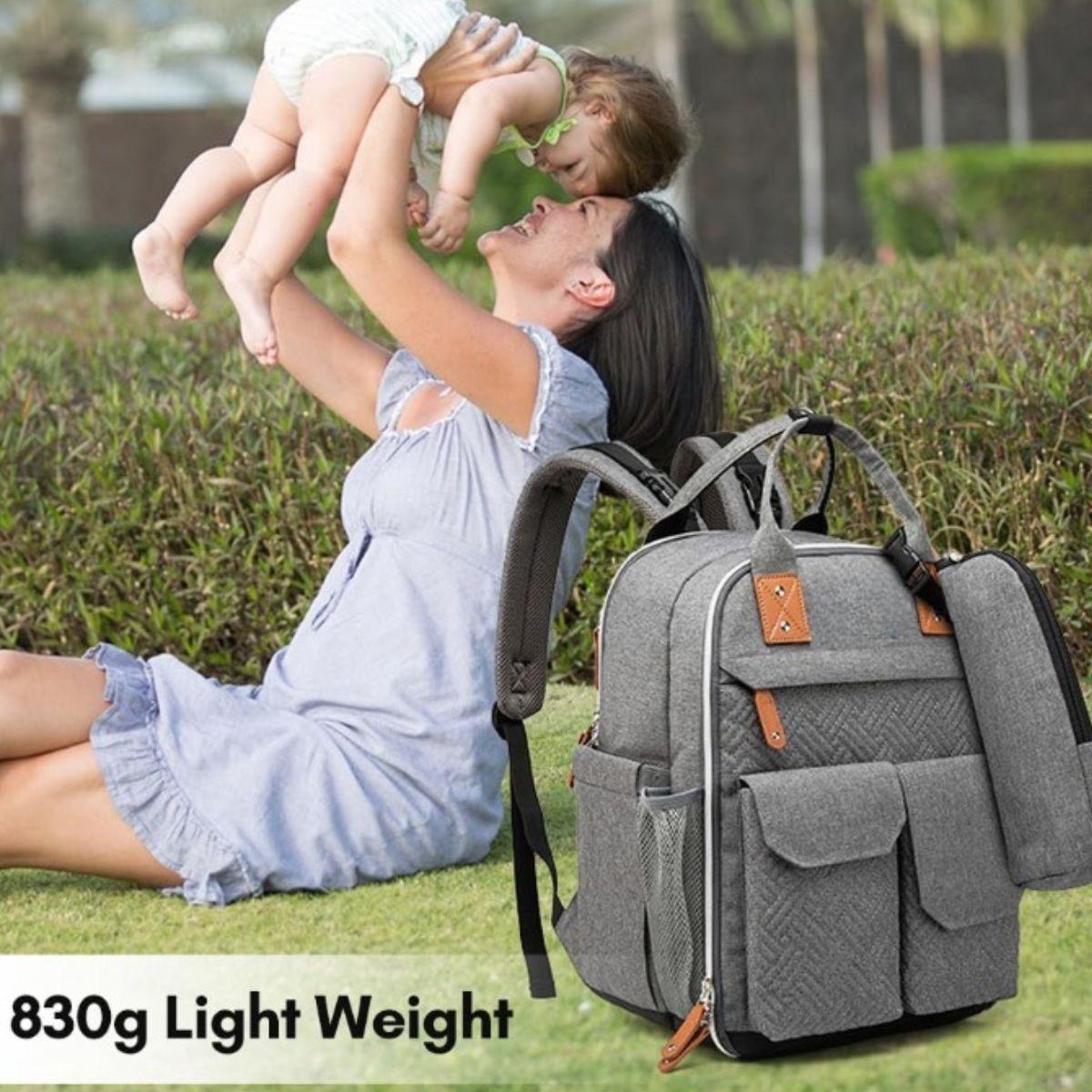 MOCHILA PAÑELERA MULTIFUNCIONAL MATERNIDAD BEBE LAU-9