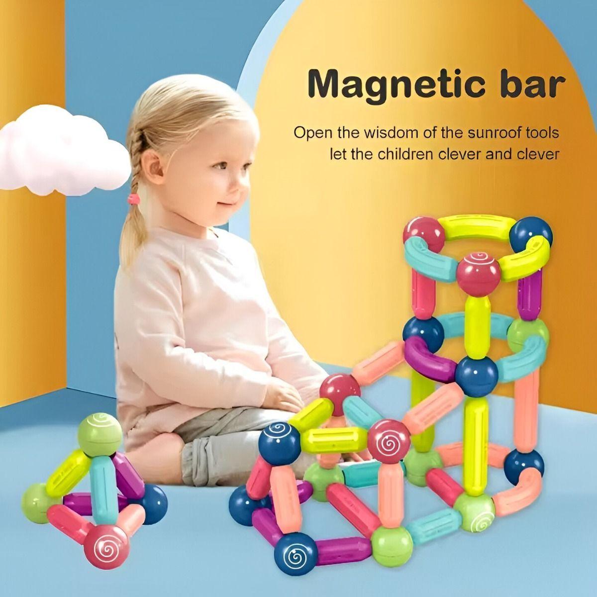 Bloques Construcción Magnéticos Juguetes Bolas Varillas Jhn-5