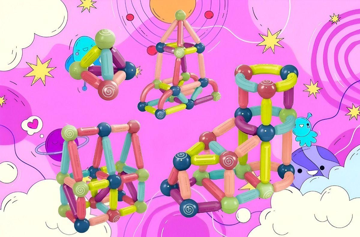 Bloques Construcción Magnéticos Juguetes Bolas Varillas Jhn-7