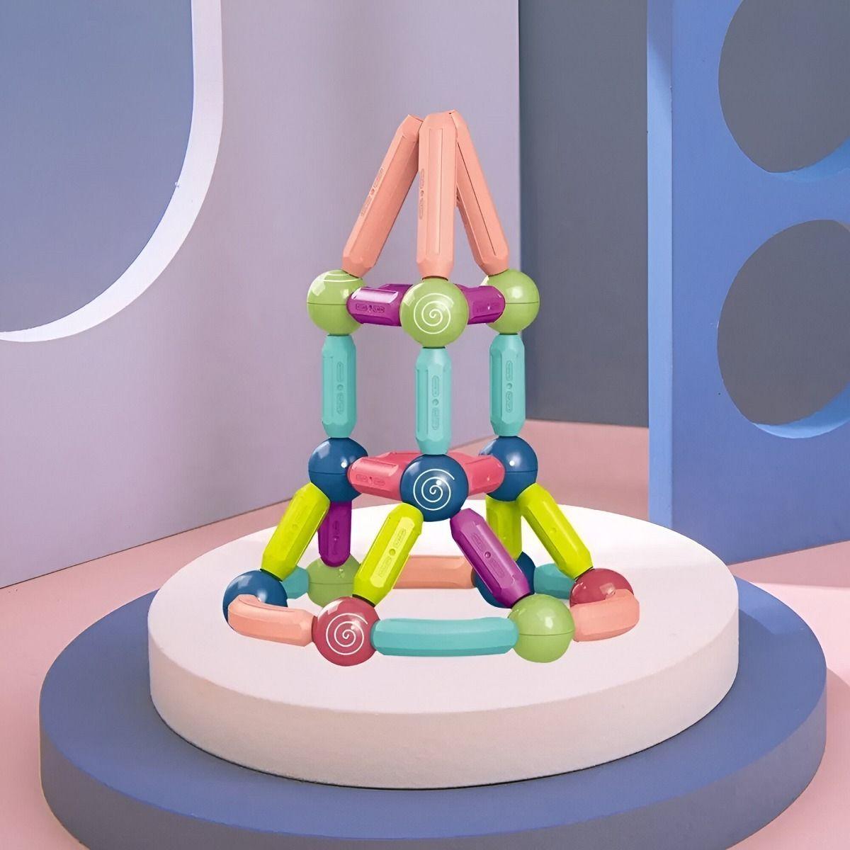 Bloques Construcción Magnéticos Juguetes Bolas Varillas Jhn-9