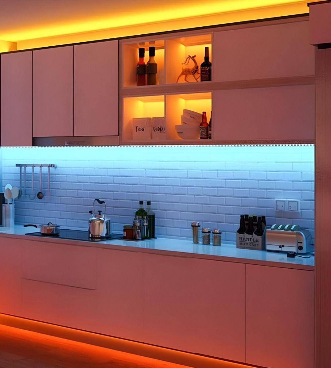 Cinta De Luces LED De Color Azul Decorativa Jhn-6