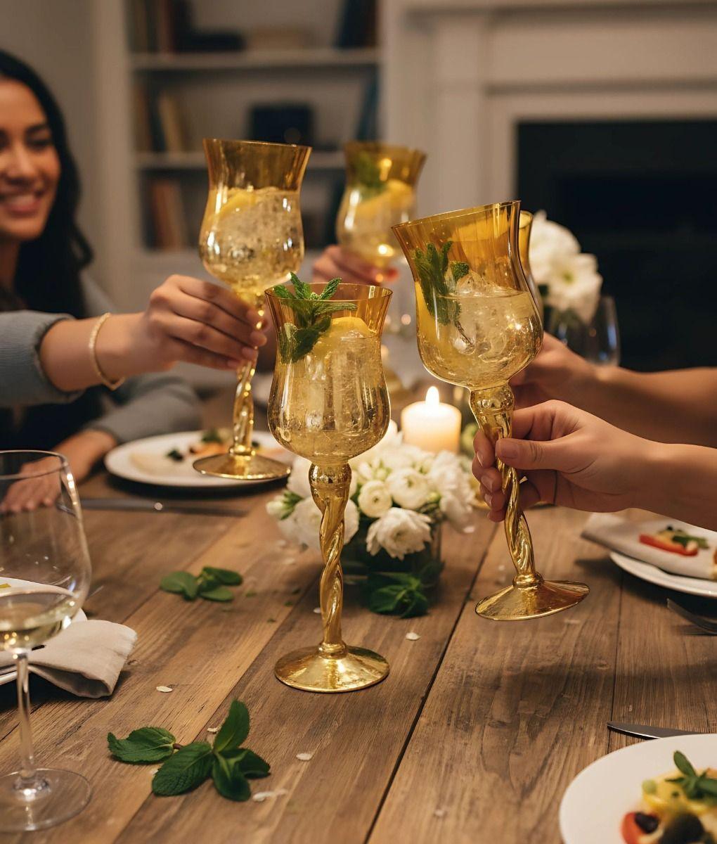 Set 3 Portavelas Decorativo Copas Multifuncional Moderno Jhn-4