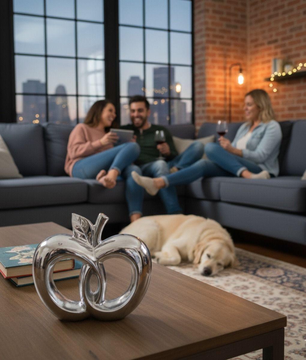 Figura Decorativa Frutas Entrelazadas Adorno Estatua Jhn-2