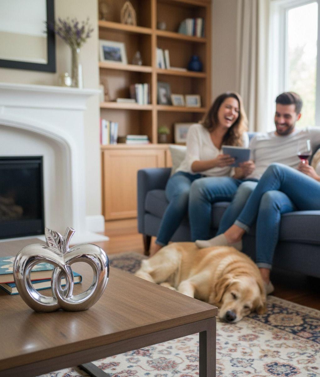 Figura Decorativa Frutas Entrelazadas Adorno Estatua Jhn-3