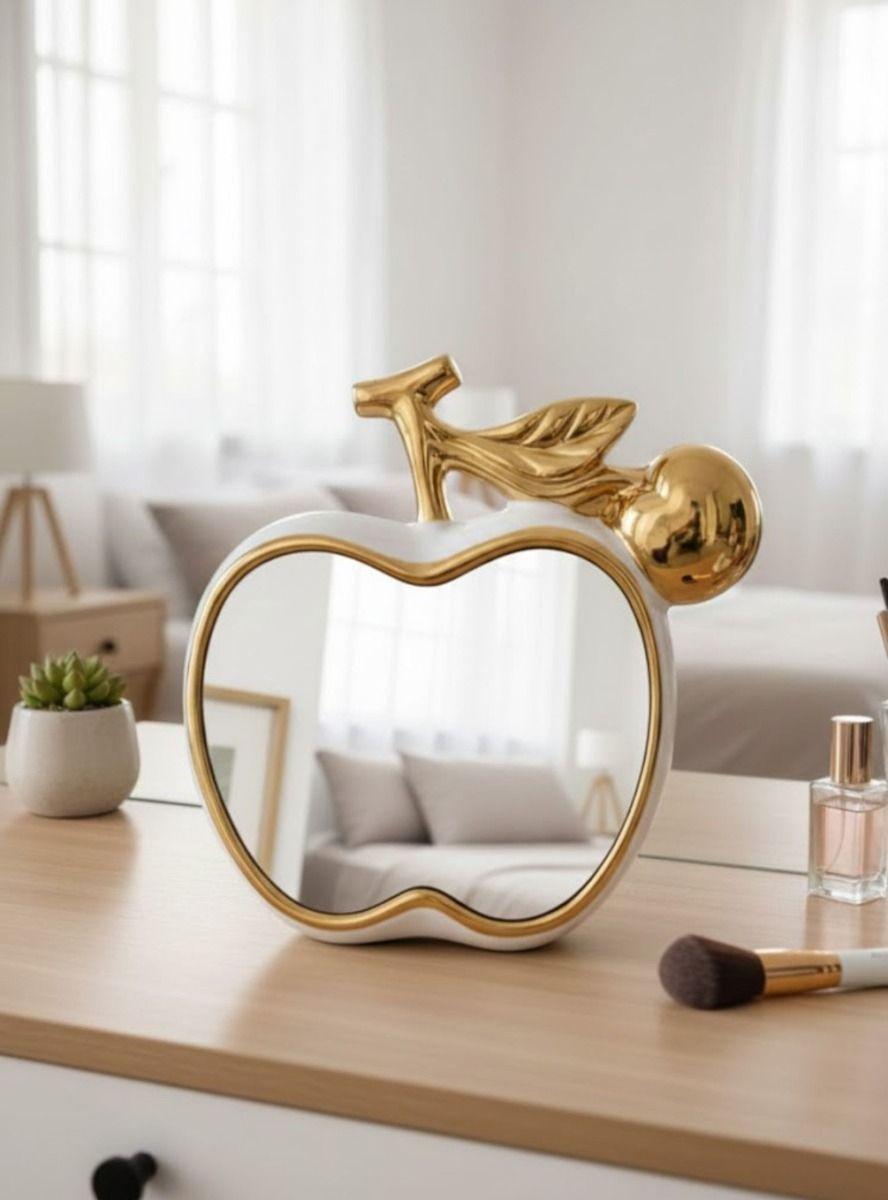 Espejo Decorativo Mesa Forma Manzana Adorno Hogar Jhn-7