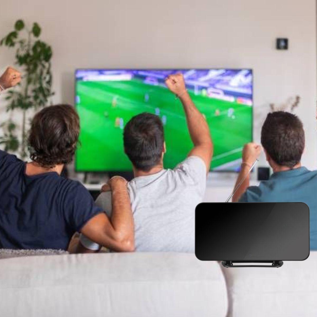 ANTENA DIGITAL TV HD AMPLIFICADOR DE SEÑAL INTELIGENTE LAU-2