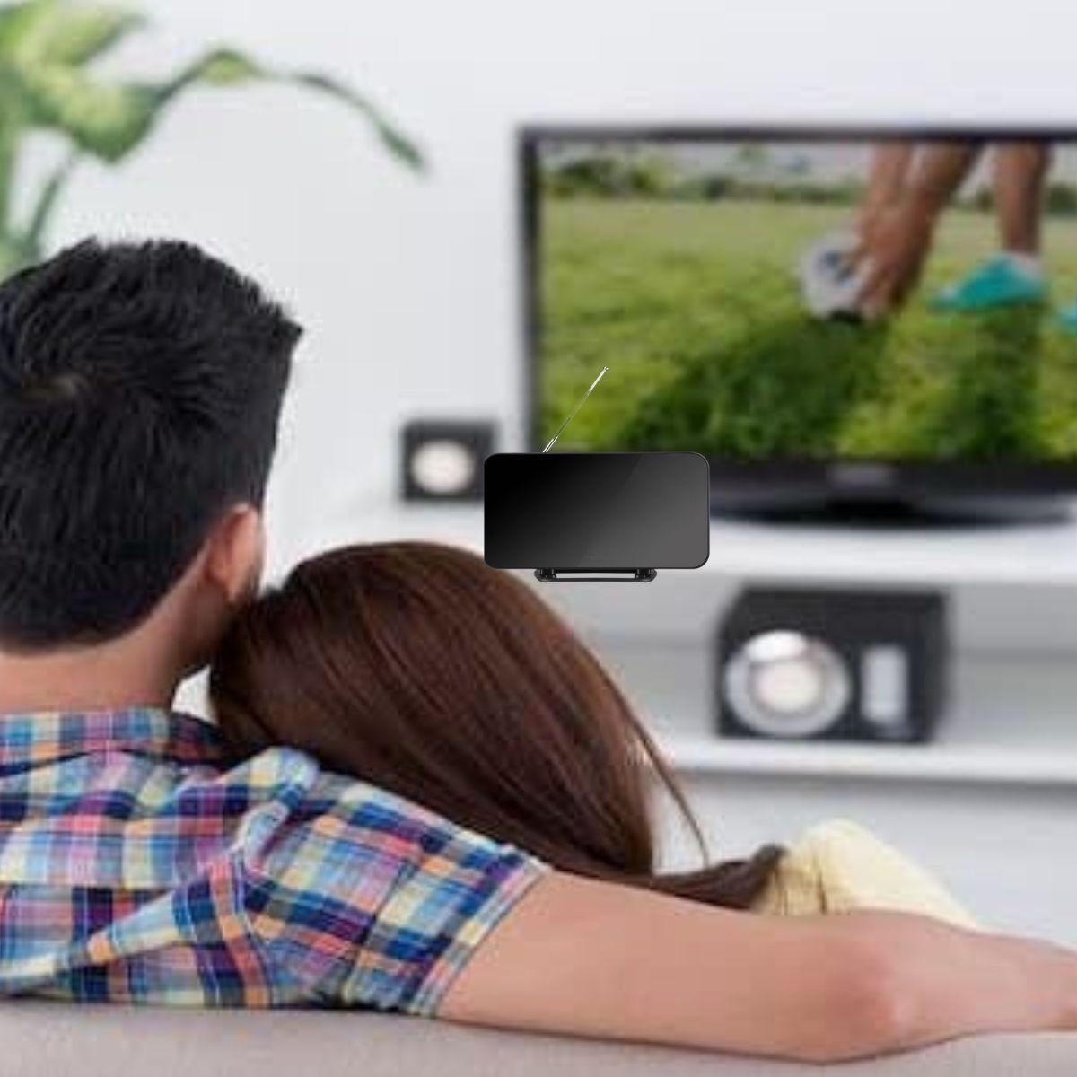 ANTENA DIGITAL TV HD AMPLIFICADOR DE SEÑAL INTELIGENTE LAU-5