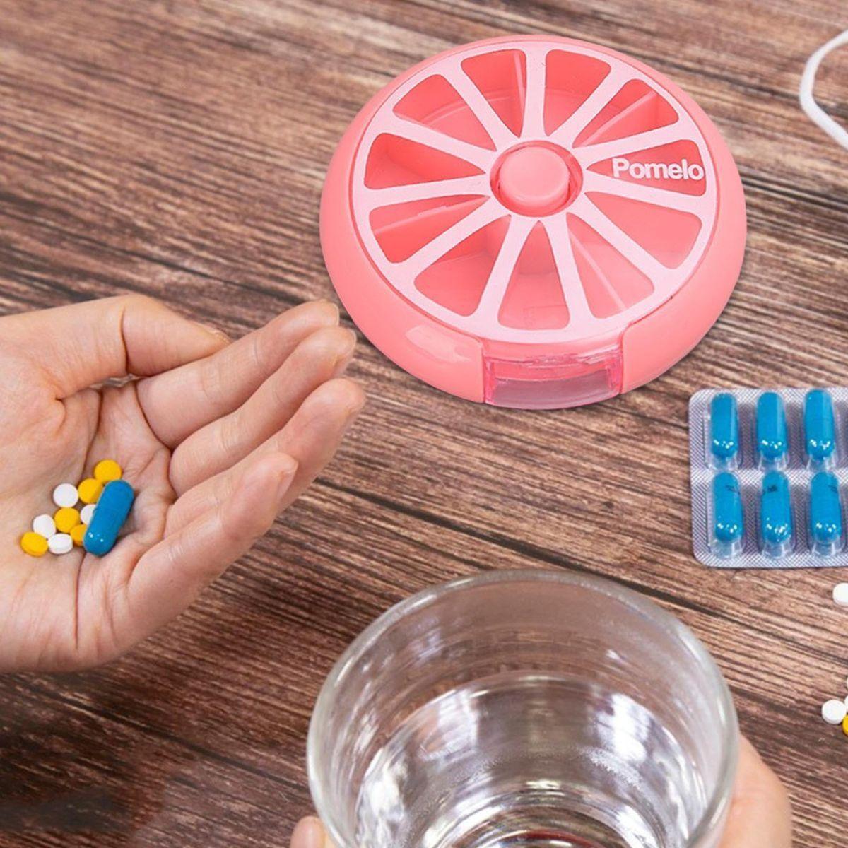 SET 3 PASTILLEROS REDONDO 7 COMPARTIMIENTO PORTATIL LAU-2