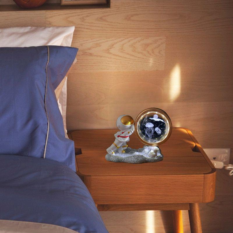 Lampara Astronauta Bola Cristal 3d Hogar Dormitorio Lau-9