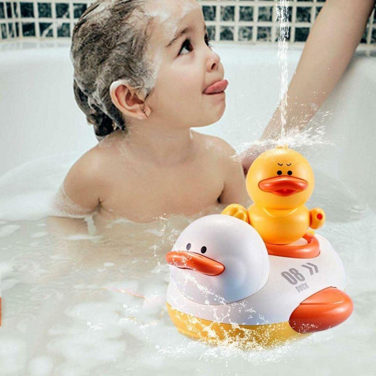JUGUETE DE BAÑO PATOS AUTOMATICO ROCIADOR AGUA BEBE LAU-1