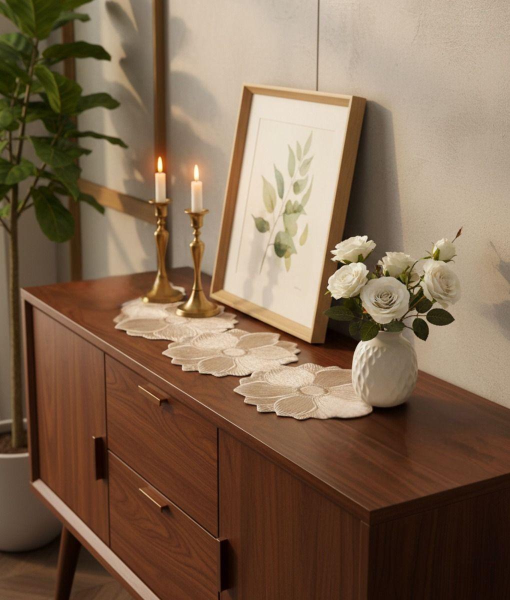 Set 3 Camino Mesa Floral Decorativo Elegante Hogar Jhn-5