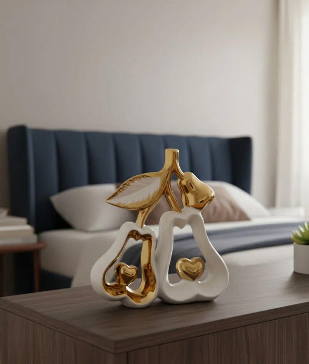 Figura Decorativa Pareja Peras Corazones Estatua Adorno Jhn-8