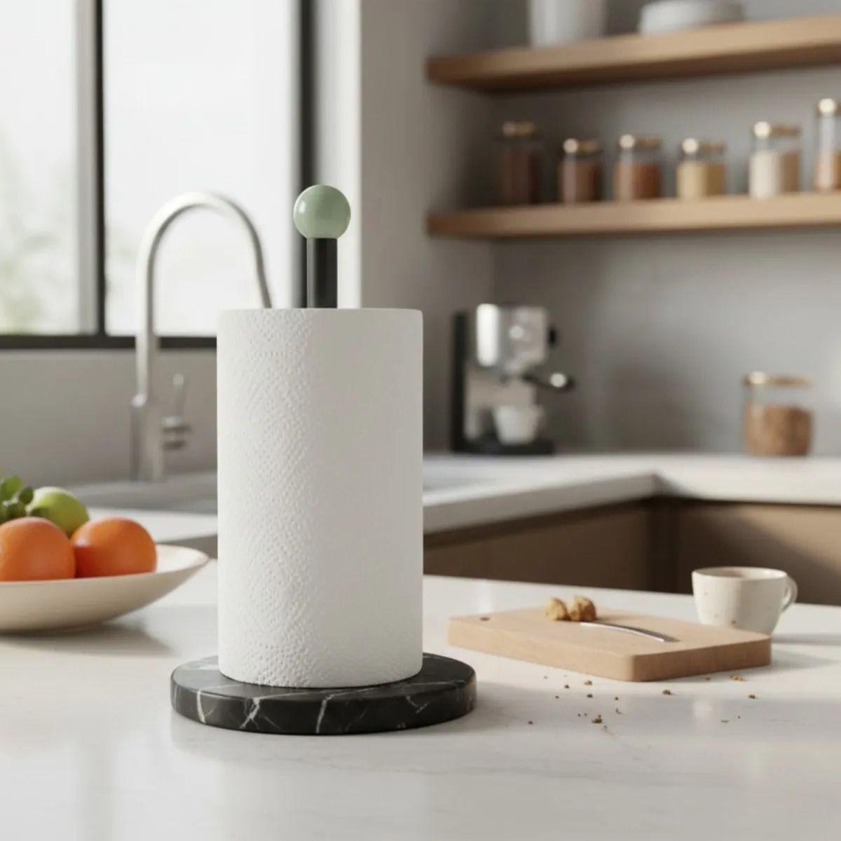 Portarrollo Cocina Base Estable Decoración Minimalista AJ-8