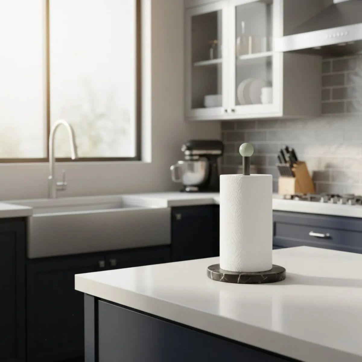 Portarrollo Cocina Base Estable Decoración Minimalista AJ-9